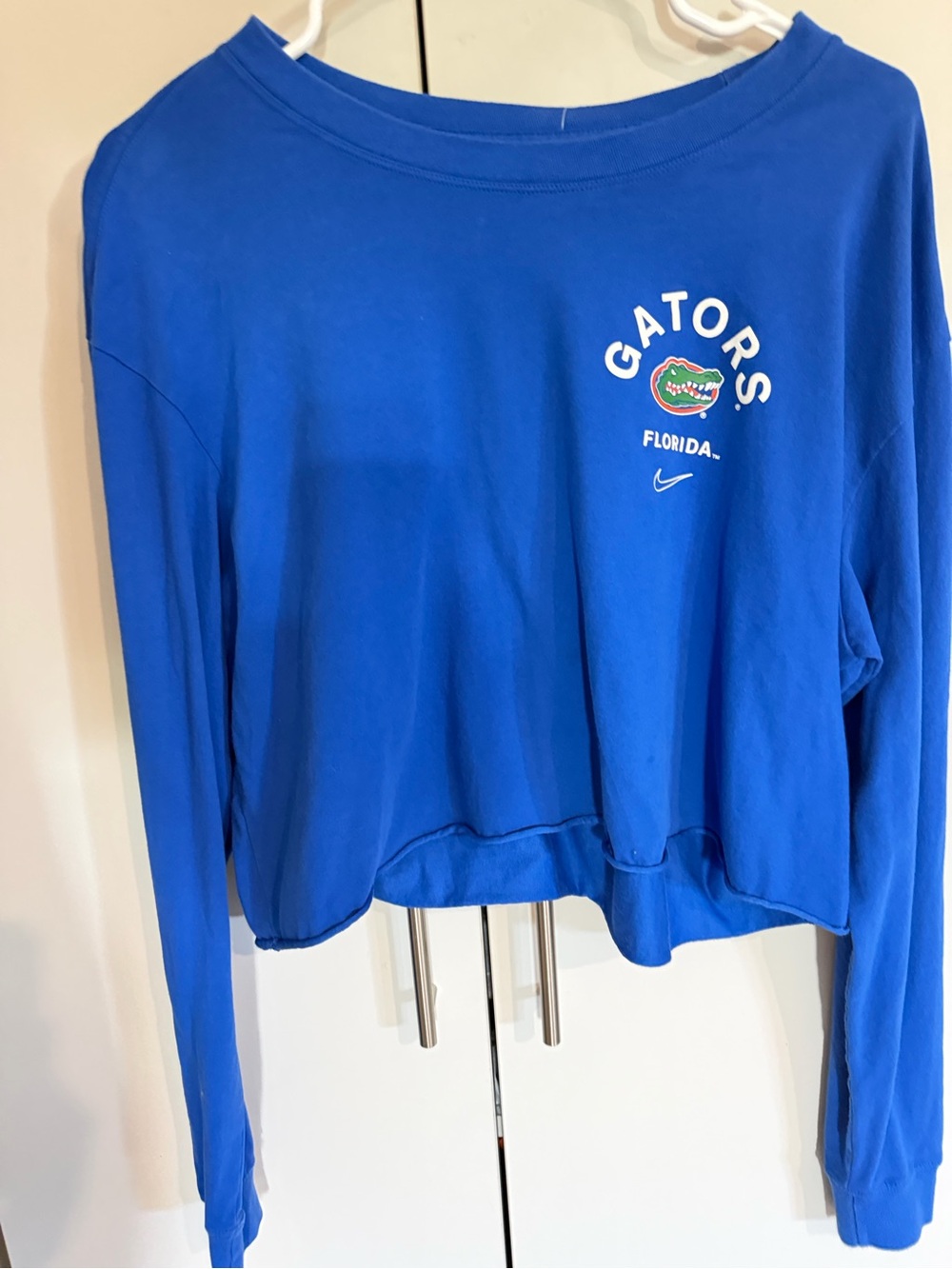 Ladies Nike size large cropped long sleeve Florida Gator shirt